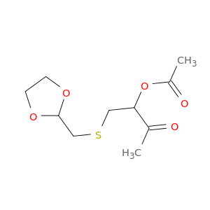 2-Butanone, 3-(acetyloxy)-4-[(1,3-dioxolan-2-ylmethyl)thio]-