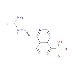 5-Isoquinolinesulfonic acid, 1-[[(aminothioxomethyl)hydrazono]methyl]-