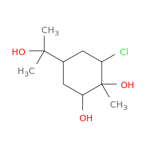 1,2-Cyclohexanediol, 6-chloro-4-(1-hydroxy-1-methylethyl)-1-methyl-