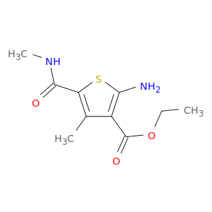 乙基2-氨基-4-甲基-5-[(甲基氨基)羰基]-3-噻吩羧酸盐
