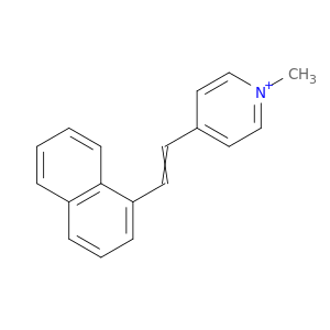 Pyridinium, 1-methyl-4-[2-(1-naphthalenyl)ethenyl]-