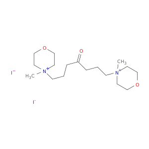 Morpholinium, 4,4'-(4-oxo-1,7-heptanediyl)bis[4-methyl-, diiodide