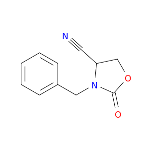4-Oxazolidinecarbonitrile, 2-oxo-3-(phenylmethyl)-