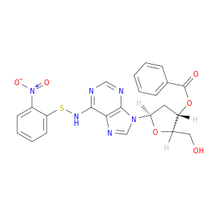 Adenosine, 2'-deoxy-N-[(2-nitrophenyl)thio]-, 3'-benzoate
