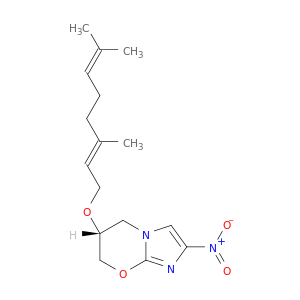(R)-6-((E)-3,7-DIMETHYL-OCTA-2,6-DIENYLOXY)-2-NITRO-6,7-DIHYDRO-5H-IMIDAZO[2,1-B][1,3]OXAZINE