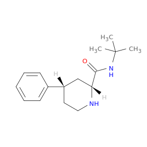 2-Piperidinecarboxamide, N-(1,1-dimethylethyl)-4-phenyl-, cis-