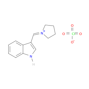 1-(1h-indol-3-ylmethylidene)pyrrolidinium perchlorate