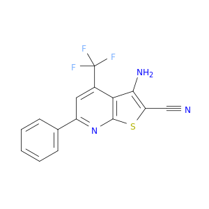 3-氨基-6-苯基-4-(三氟甲基)噻吩[2,3-B]吡啶-2-甲腈