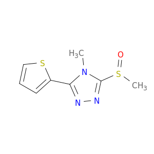 4H-1,2,4-Triazole,4-methyl-3-(methylsulfinyl)-5-(2-thienyl)-