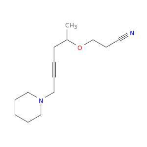 propanenitrile, 3-[1-methyl-5-(1-piperidyl)-3-pentynyloxy]-