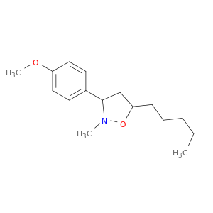 Isoxazolidine, 3-(4-methoxyphenyl)-2-methyl-5-pentyl-