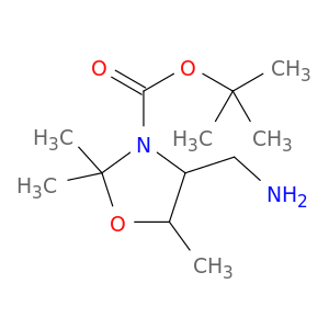 tert-butyl 4-(aminomethyl)-2,2,5-trimethyl-1,3-oxazolidine-3-carboxylate