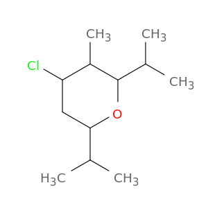 2H-Pyran, 4-chlorotetrahydro-3-methyl-2,6-bis(1-methylethyl)-