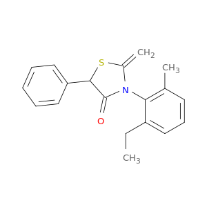 4-Thiazolidinone, 3-(2-ethyl-6-methylphenyl)-2-methylene-5-phenyl-