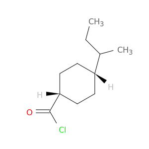 Cyclohexanecarbonylchloride, 4-(1-methylpropyl)-, cis-