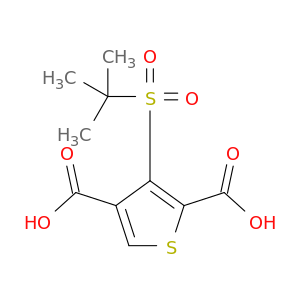 2,4-Thiophenedicarboxylic acid, 3-[(1,1-dimethylethyl)sulfonyl]-