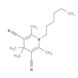 3,5-Pyridinedicarbonitrile, 1-hexyl-1,4-dihydro-2,4,4,6-tetramethyl-