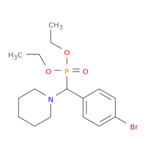 Phosphonic acid, [(4-bromophenyl)-1-piperidinylmethyl]-, diethyl ester