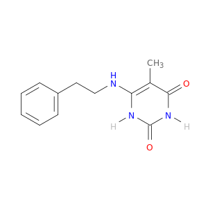 2,4(1H,3H)-Pyrimidinedione, 5-methyl-6-[(2-phenylethyl)amino]-