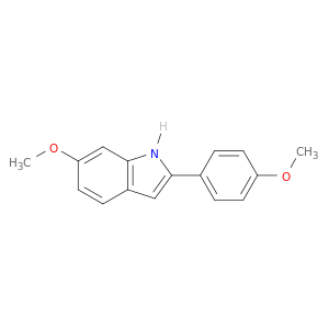 1H-Indole, 6-methoxy-2-(4-methoxyphenyl)-