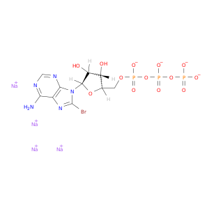 Adenosine5'-(tetrahydrogen triphosphate), 8-bromo-, sodium salt (9CI)