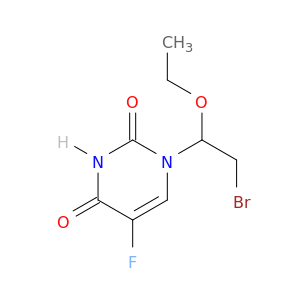 2,4(1H,3H)-Pyrimidinedione, 1-(2-bromo-1-ethoxyethyl)-5-fluoro-