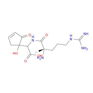 N-L-ARGINYL-2-(1-HYDROXY-2-OXO-3-CYCLOPENTEN-1-YL)GLYCINE