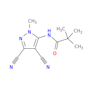 N-(4,5-DICYANO-2-METHYL-PYRAZOL-3-YL)-2,2-DIMETHYL-PROPANAMIDE