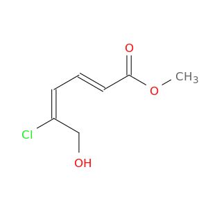 2,4-Hexadienoic acid, 5-chloro-6-hydroxy-, methyl ester, (E,E)-