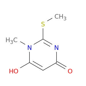 6-hydroxy-1-methyl-2-(methylsulfanyl)pyrimidin-4(1h)-one