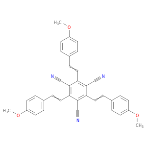 1,3,5-Benzenetricarbonitrile, 2,4,6-tris[2-(4-methoxyphenyl)ethenyl]-