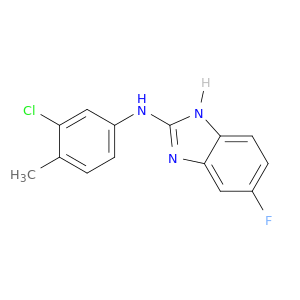 1H-Benzimidazol-2-amine, N-(3-chloro-4-methylphenyl)-5-fluoro-