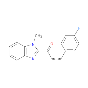 2-Propen-1-one, 3-(4-fluorophenyl)-1-(1-methyl-1H-benzimidazol-2-yl)-