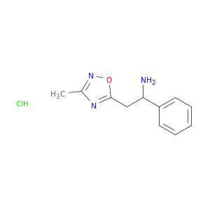 2-(3-Methyl-1,2,4-oxadiazol-5-yl)-1-phenylethan-1-amine Hydrochloride