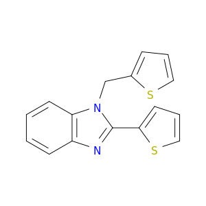 1H-Benzimidazole, 2-(2-thienyl)-1-(2-thienylmethyl)-