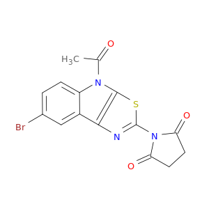 4H-Thiazolo[5,4-b]indole, 4-acetyl-7-bromo-2-(2,5-dioxo-1-pyrrolidinyl)-