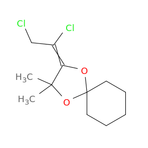 1,4-Dioxaspiro[4.5]decane, 3-(1,2-dichloroethylidene)-2,2-dimethyl-