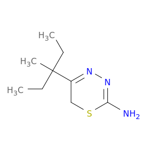 6H-1,3,4-Thiadiazin-2-amine, 5-(1-ethyl-1-methylpropyl)-