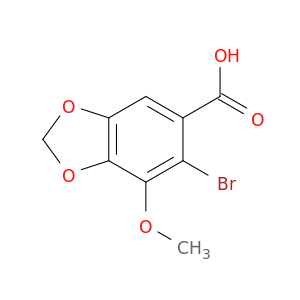 1,3-Benzodioxole-5-carboxylic acid, 6-bromo-7-methoxy-
