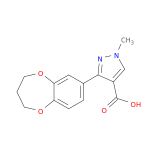 3-(3,4-Dihydro-2H-1,5-benzodioxepin-7-yl)-1-methyl-1H-pyrazole-4-carboxylic Acid