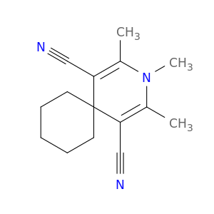 3-Azaspiro[5.5]undeca-1,4-diene-1,5-dicarbonitrile, 2,3,4-trimethyl-