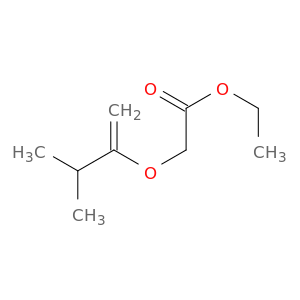 Acetic acid, (2-methyl-1-methylenepropoxy)-, ethyl ester