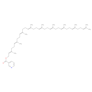 3,7,11,15,19,23,27,31,35-NONAMETHYL-2,6,10,14,18,22,26,30,34-HEXATRIACONTANONAENYL NICOTINATE