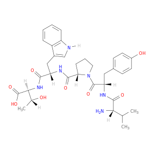 L-Threonine, N-[N-[1-(N-L-valyl-L-tyrosyl)-L-prolyl]-L-tryptophyl]-