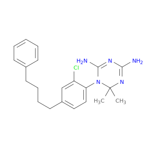 1-[2-chloro-4-(4-phenylbutyl)phenyl]-6,6-dimethyl-1,6-dihydro-1,3,5-triazine-2,4-diamine