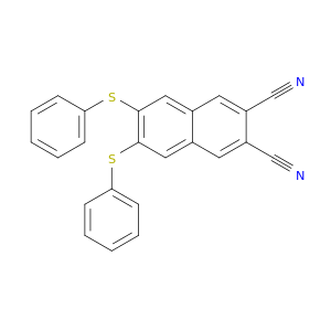 2,3-Naphthalenedicarbonitrile, 6,7-bis(phenylthio)-