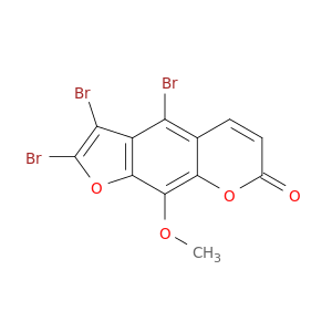 2,3,4-tribromo-9-methoxy-7h-furo(3,2-g)chromen-7-one