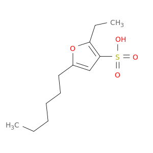3-Furansulfonic acid, 2-ethyl-5-hexyl-