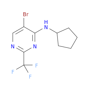 4-Pyrimidinamine, 5-bromo-N-cyclopentyl-2-(trifluoromethyl)-