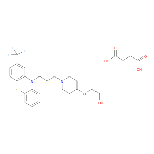 2-[(1-{3-[2-(trifluoromethyl)-10h-phenothiazin-10-yl]propyl}piperidin-4-yl)oxy]ethanol butanedioate(1:1)